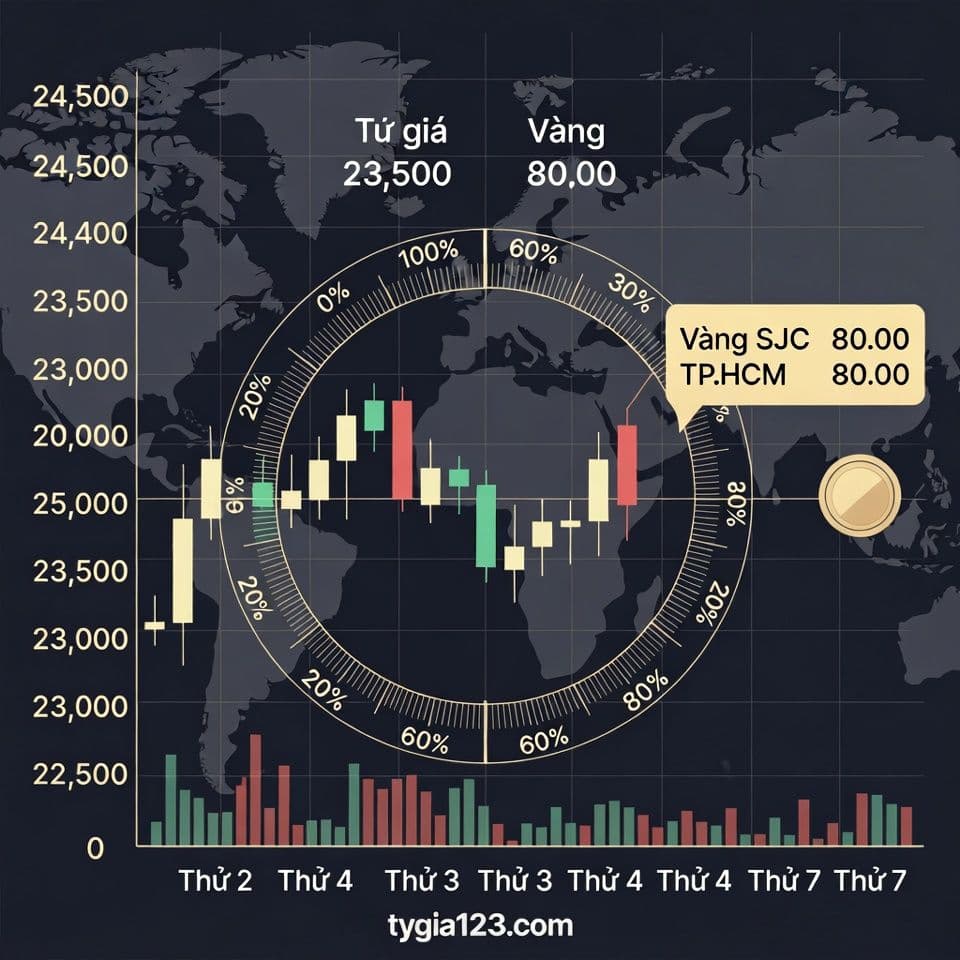 Tỷ Giá USD Tăng Nhẹ, Giá Vàng Thế Giới Vượt Mốc 5.000 USD/Oz Giữa Biến Động Thị Trường