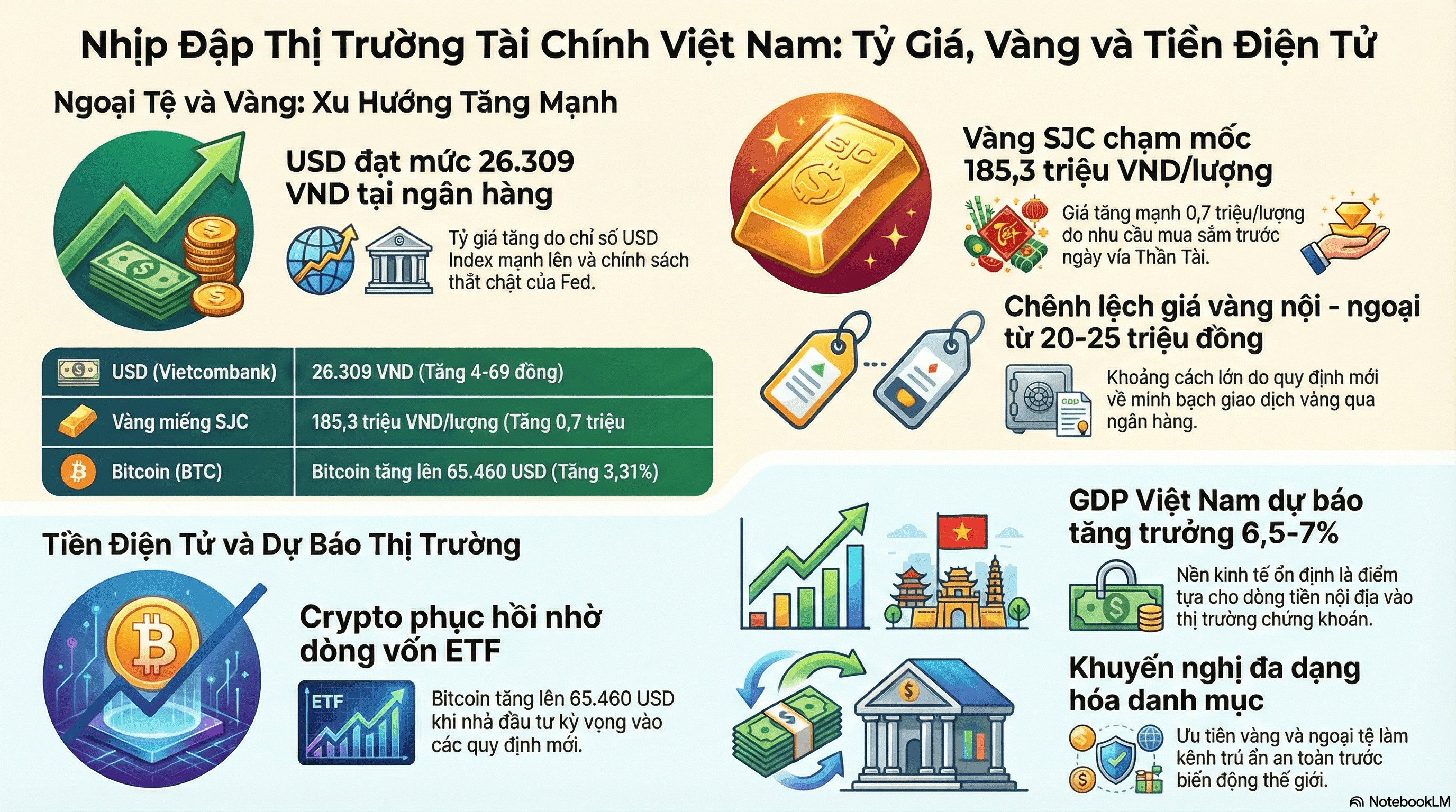Tỷ Giá USD Tiếp Đà Tăng, Giá Vàng SJC Tăng Mạnh Trước Ngày Vía Thần Tài